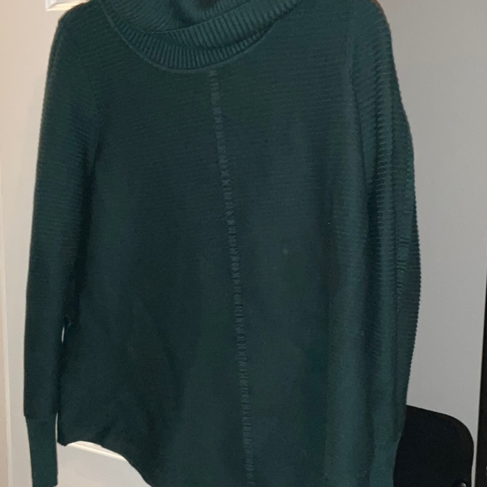 Valerie Stevens Dark Green Turtleneck Sweater, Size L